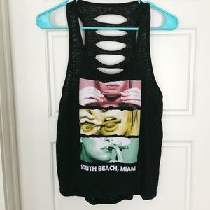 South Beach Vintage Tank Top EUC